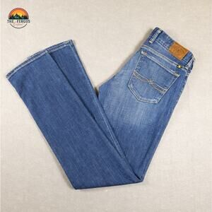 Lucky Brand Sweet Jean Straight Blue Medium Wash Denim Pockets Prep Women's 2/26